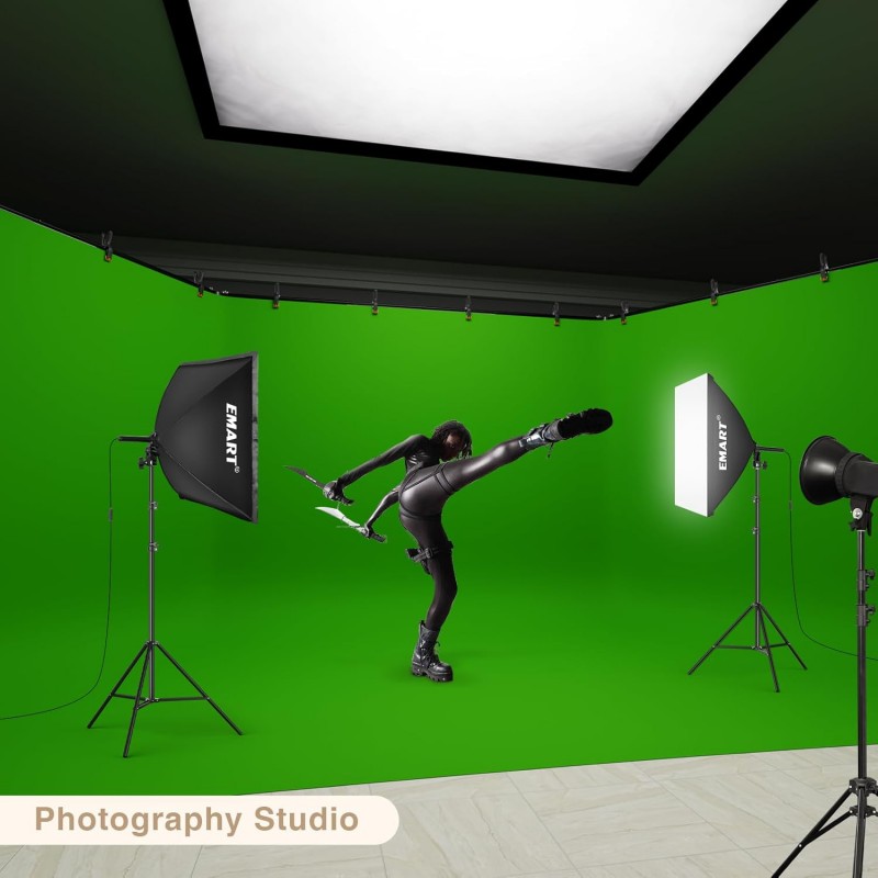 Foto Hintergrund Ständer 9 x 2,1 m stabiler Fotohintergrund Ständer mit 308° Rotationssystem – 3