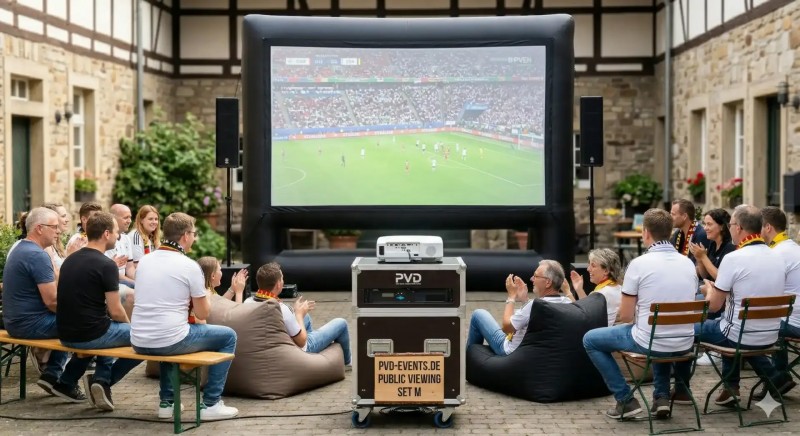 Public Viewing Set M | Beamer &amp; Leinwand | Event-Technik