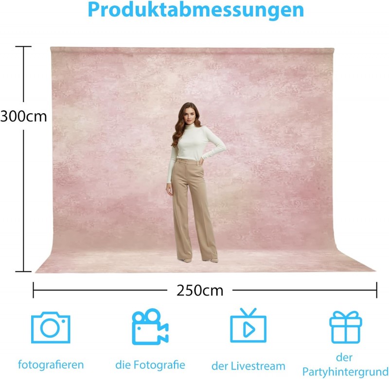 Fotohintergrund A 250 x 300 cm Fotografie Hintergrund waschbarer Polyester Fotohintergrund für Fotos – 2