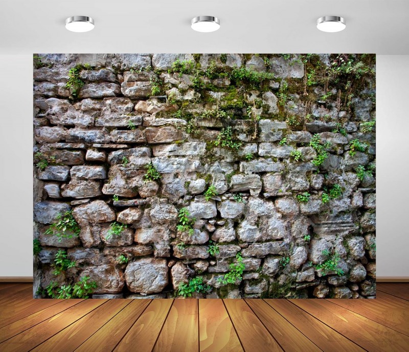 Ziegelsteinmauer Hintergrund D 2,7 x 1,8 m Stoff-Hintergrund aus Vintage-Ziegelsteinmauer für Foto