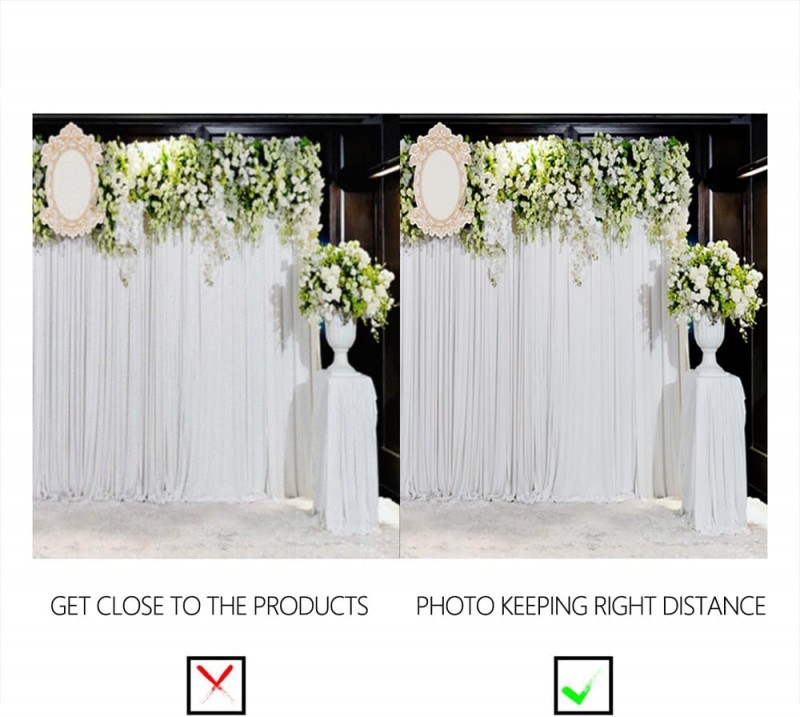 Vinyl Foto Hintergrund 3 x 2 m schöne Blumen für Hochzeitsszene Fotografie Photo Booth Urlaub Party  – 4