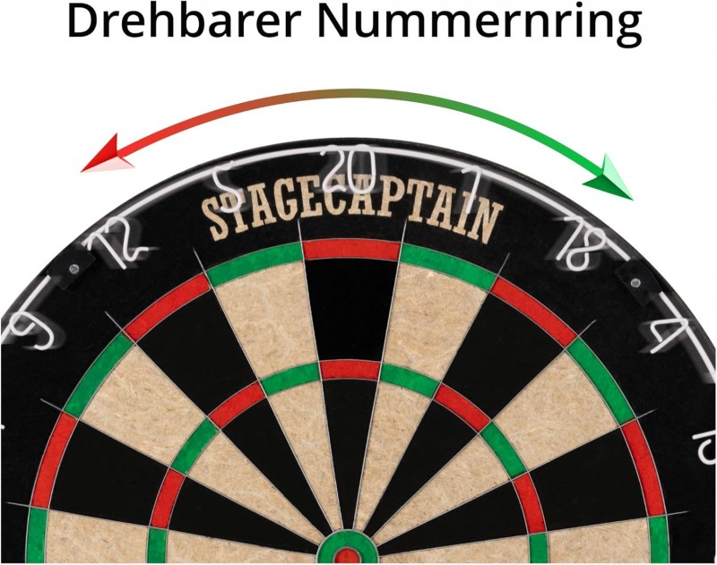 Dartscheibe Ständer komplett Set Profidartscheibe stufenlos höhenverstellbarer Ständer 107 – 160 cm – 5