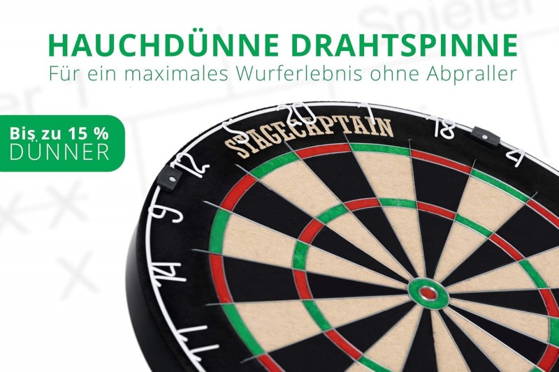 Dartscheibe Ständer komplett Set Profidartscheibe stufenlos höhenverstellbarer Ständer 107 – 160 cm – Thumbnail 6