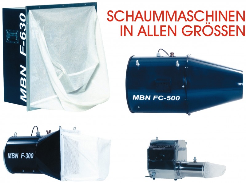 Schaummaschinen&amp;Schaumkanonen in allen Größen