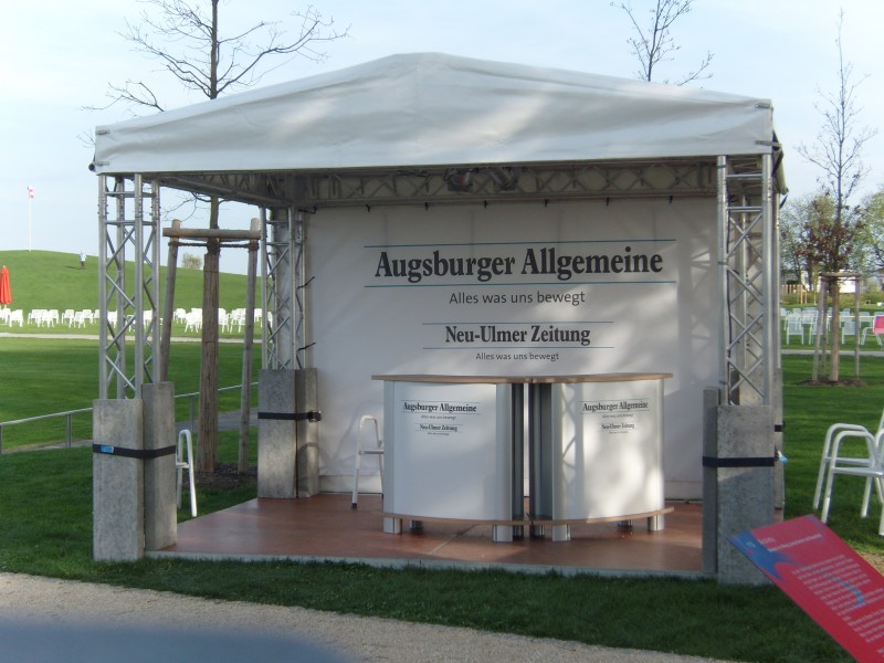 Outdoor Messestand 3x4m mit Dachplane weiß – 2