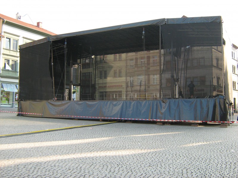 Mobile Show - Bühne 80m²-140m² - Bühnensystem "Smart Stage" für Stadtfest, Kundgebung, Konzert – 4