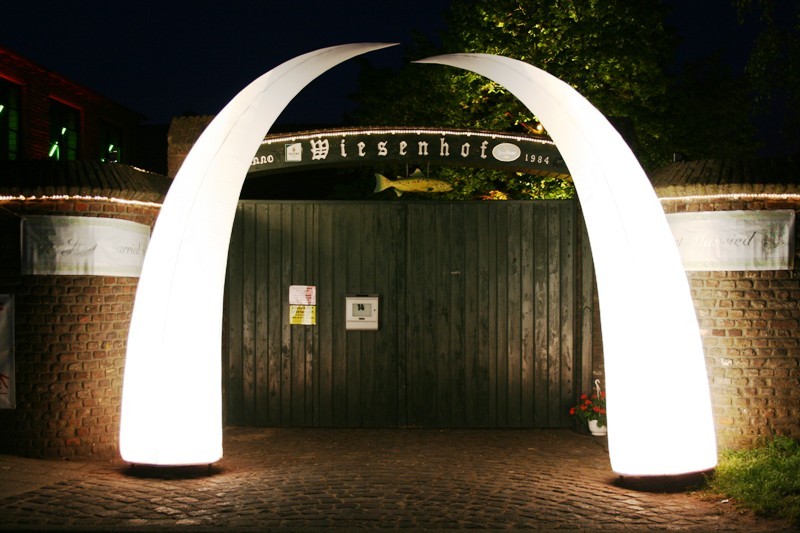 Airhorn / Leuchtkegel / Lichtsäule / Eingangsbogen / Luftsäule