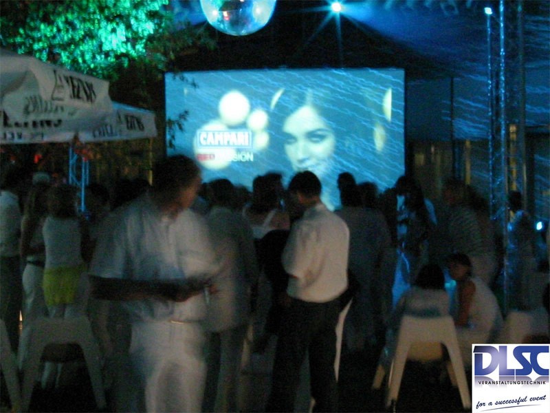 Leinwand Beamer LED  Wand  Präsentation  Bild