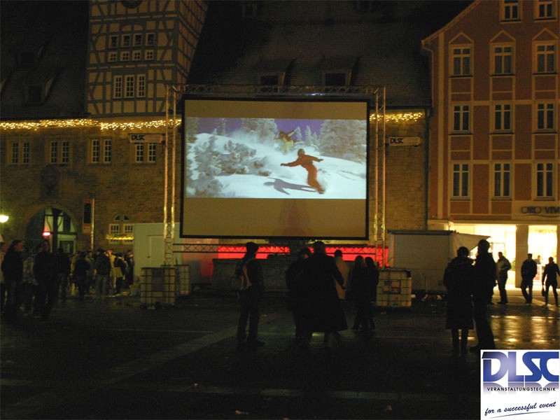 LED  Wand  Beamer Leinwand Präsentation  Bild – 2