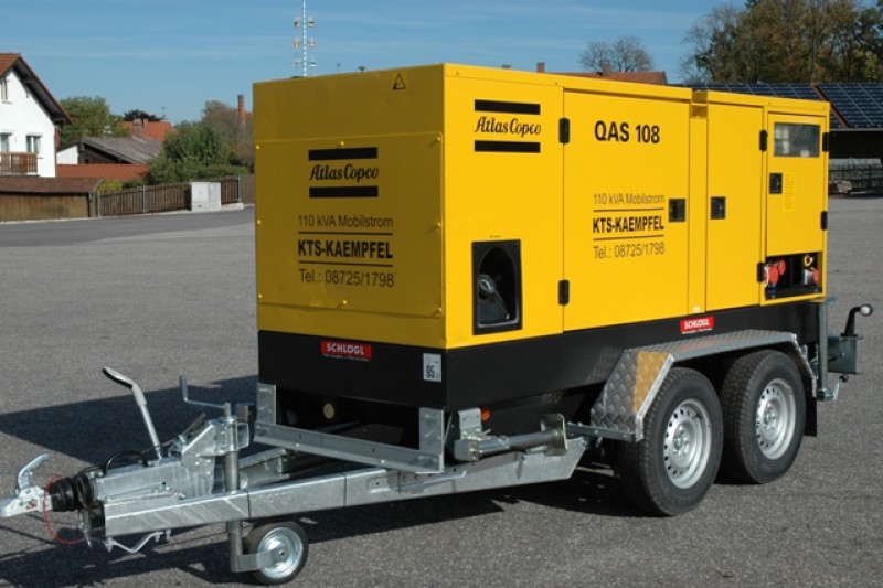 Stromaggregat / Stromerzeuger / Stromgenerator / Notstromaggregat Atlas Copco 110 kVA 