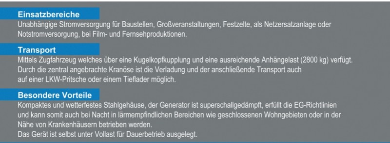 Stromaggregat / Stromerzeuger / Stromgenerator / Notstromaggregat Atlas Copco 110 kVA – 2