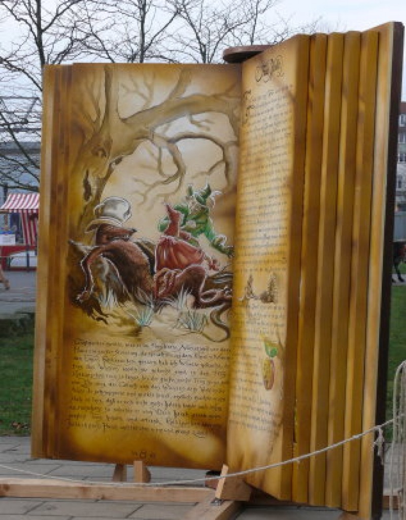 Riesen  Märchenbuch , Märchen Dekoration , Riesen Gästebuch, Weihnachts Dekoration – 4