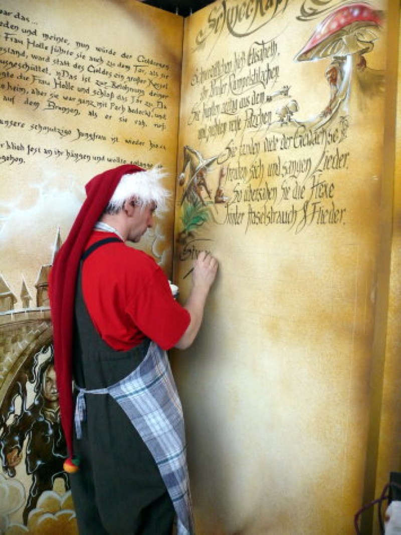 Riesen  Märchenbuch , Märchen Dekoration , Riesen Gästebuch, Weihnachts Dekoration – Thumbnail 6