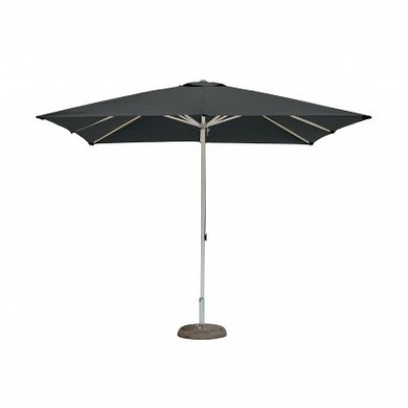 Sonnenschirm, Großschirm, Marktschirm 3,50 x 3,50m eckig weiß oder