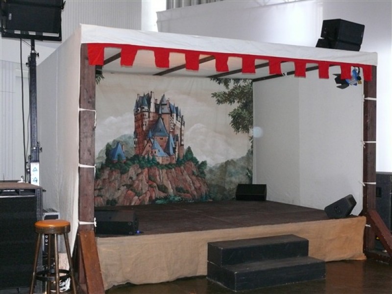 Ritterburg oder Märchenburg Bühnenbild , Märchen Dekoration