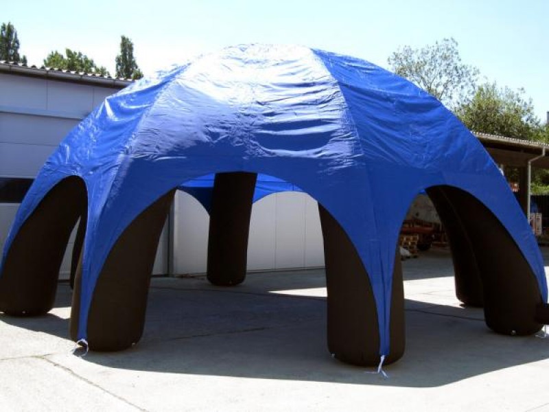 Event Dome / Party Dome / 8 x 8 Meter Spinnenzelt aufblasbar
