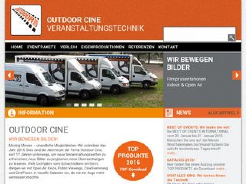 OUTDOOR CINE VERANSTALTUNGSTECHNIK Logo