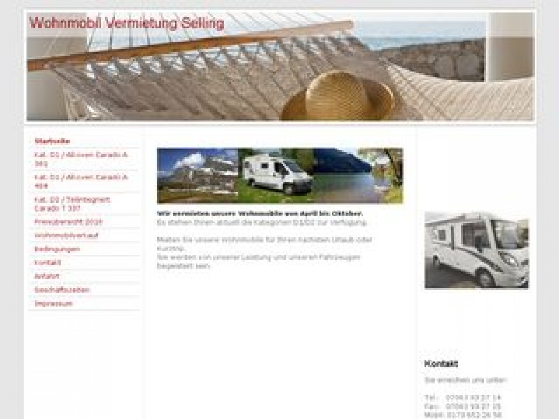Wohnmobil Vermietung Selling Logo