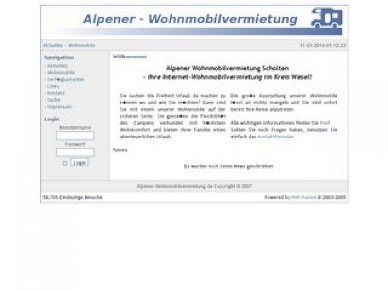 Alpener Wohnmobilvermietung Logo