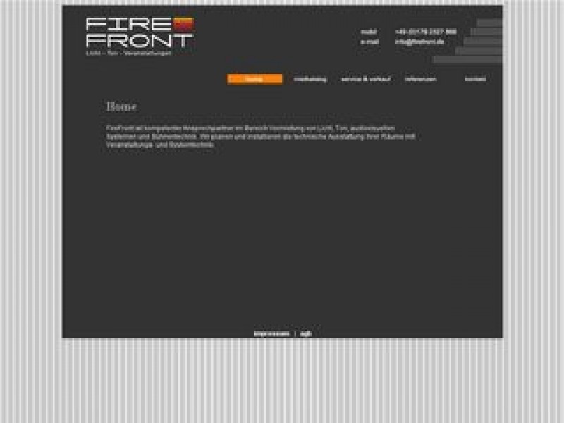 FireFront Licht Ton Veranstaltungen Logo