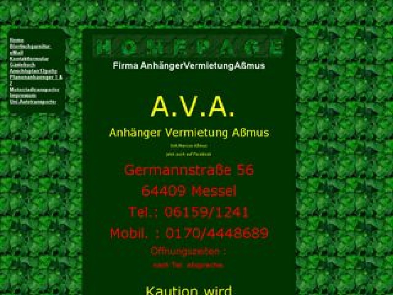 Firma AnhängerVermietungAßmus Logo