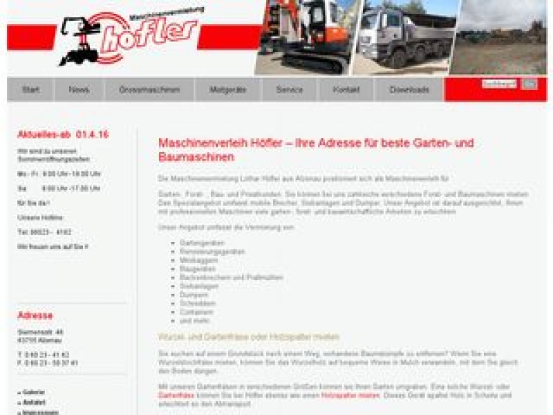 Lothar Höfler Maschinenverleih & Transporte Logo