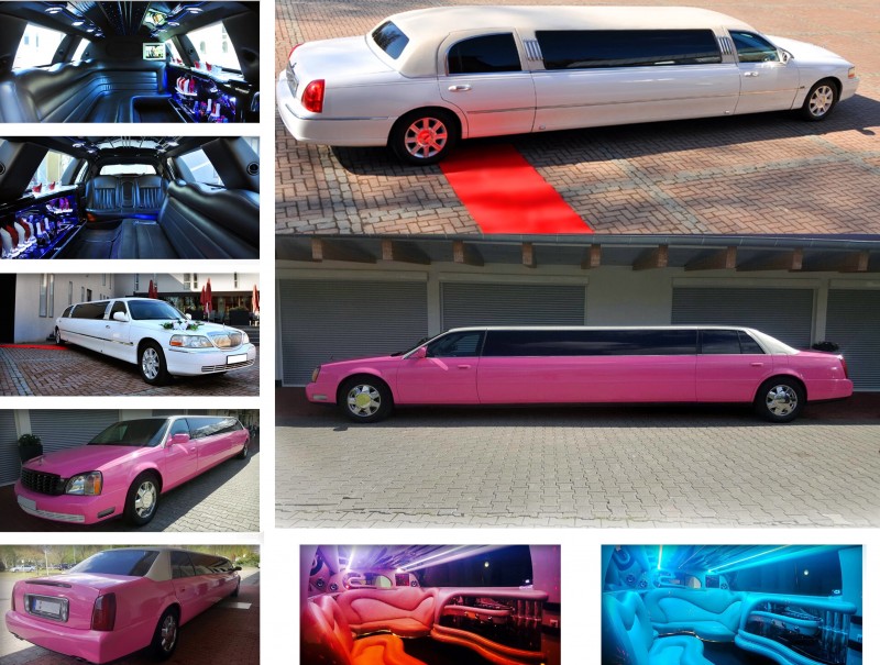 Stretchlimousine Hummer H2 Lincoln In Weiss Oder In Pink