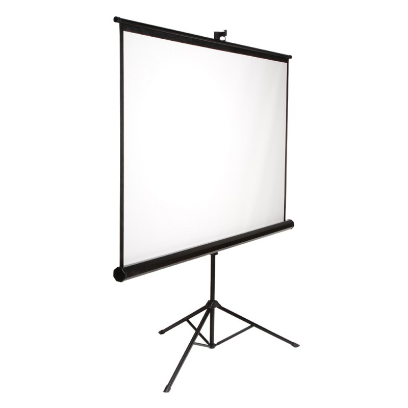 Präsentationsset Leinwand und Beamer, Bildwand und Datenprojektor ...