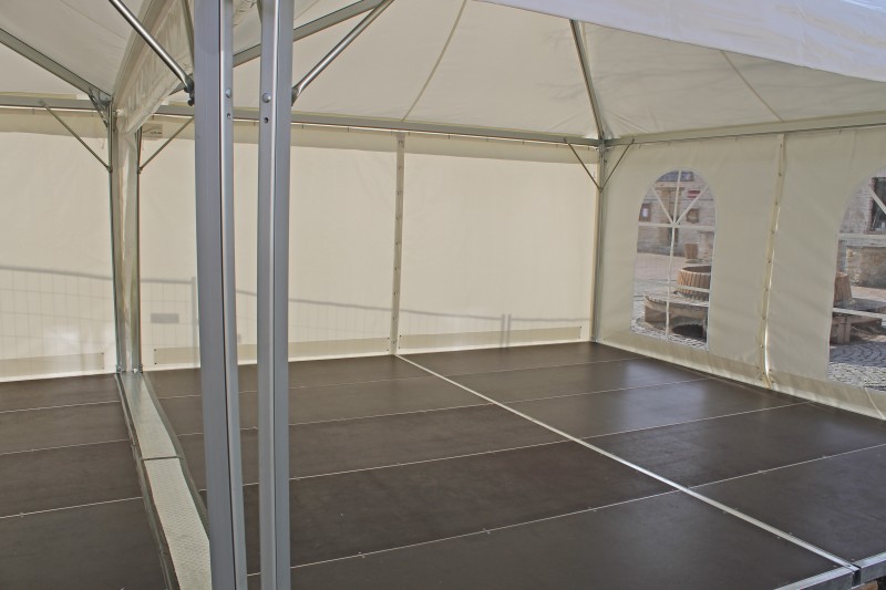 Partyzelt Pagode Pavillon PagodenZelt 5x5m mit Boden